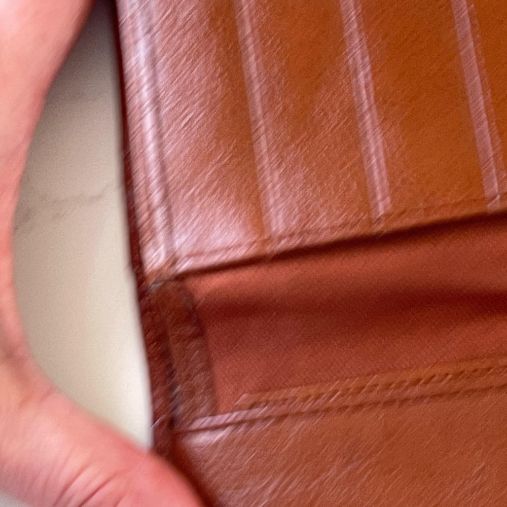 Fossil Tan Leather Clutch - Picture 6 of 11